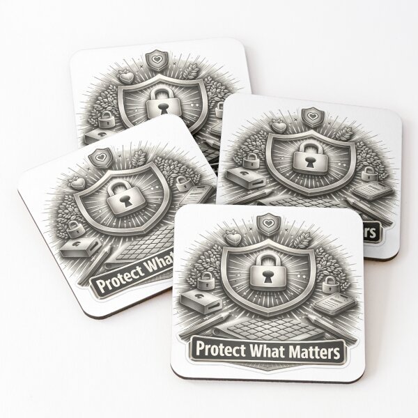 Item preview, ​Protect What Matters Cybersecurity Shield IT Tech Design designed and sold by JREEHBRAND.