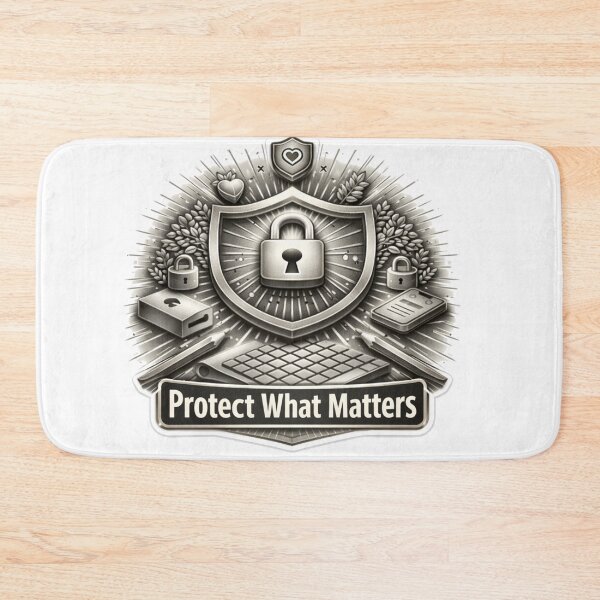 Item preview, ​Protect What Matters Cybersecurity Shield IT Tech Design designed and sold by JREEHBRAND.