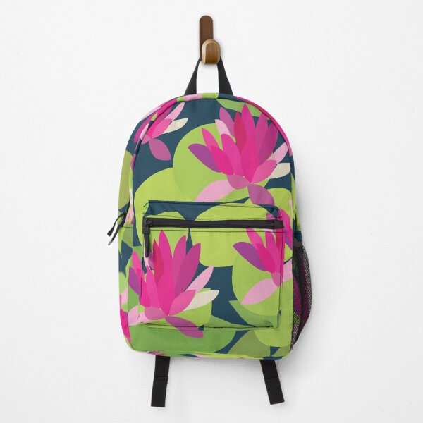 Item preview, Pink Lotus Lily Pad Floral Pattern designed and sold by Nisha Prabhu.