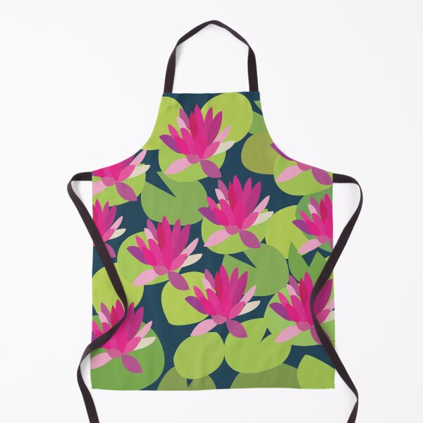 Item preview, Pink Lotus Lily Pad Floral Pattern designed and sold by Nisha Prabhu.