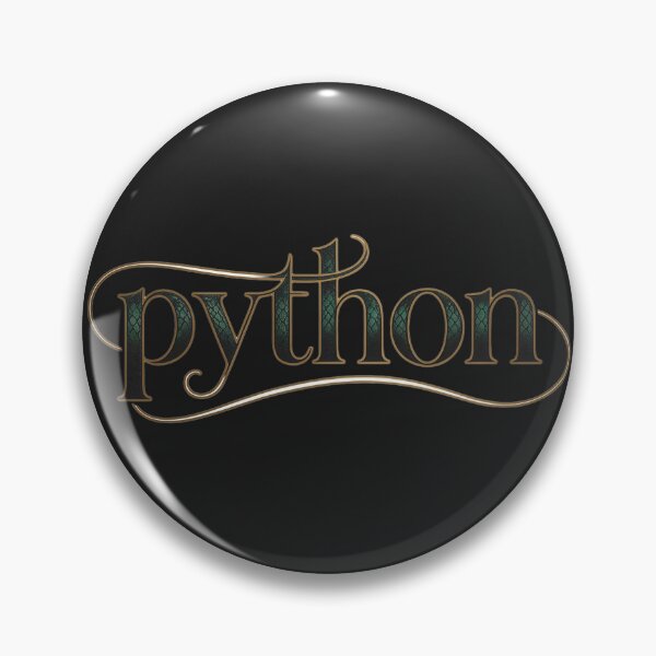 Item preview, Python Elegant Vintage Script Typography Dark Aesthetic designed and sold by Meivelle.