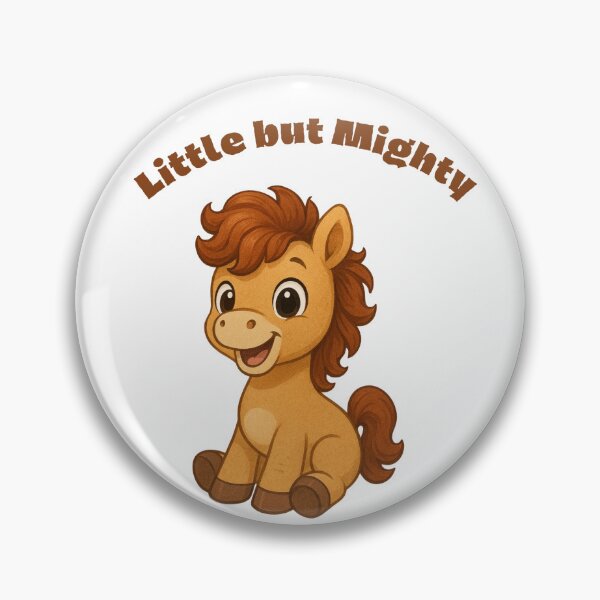Item preview, Little but Mighty - Cute Baby Horse Pony Illustration designed and sold by Inka Moon Design.