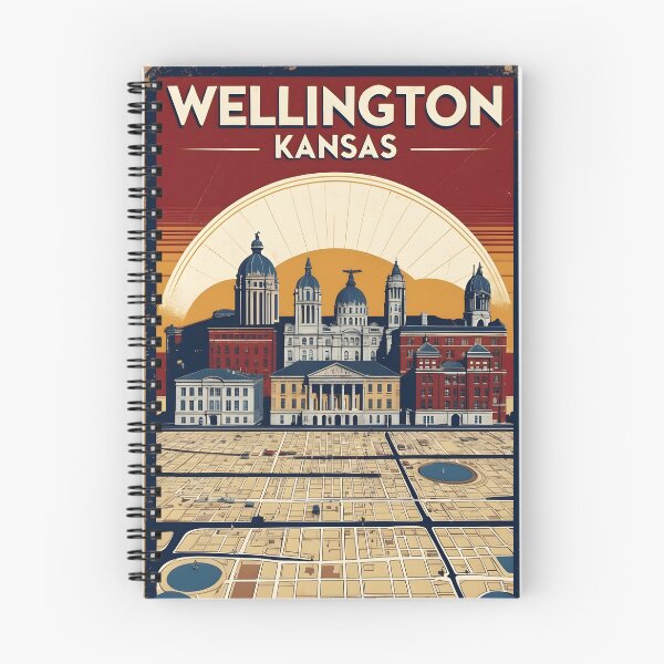 Item preview, Wellington Kansas 1950s USA Vintage Travel Tourism designed and sold by TravelersGems.