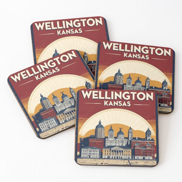Item preview, Wellington Kansas 1950s USA Vintage Travel Tourism designed and sold by TravelersGems.