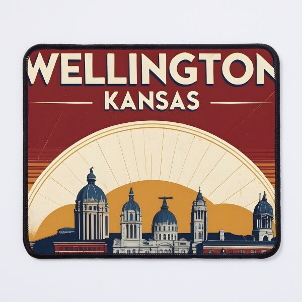 Item preview, Wellington Kansas 1950s USA Vintage Travel Tourism designed and sold by TravelersGems.