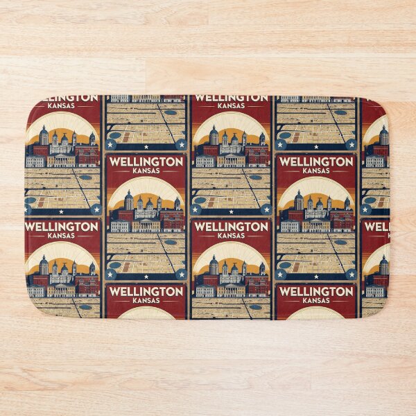 Item preview, Wellington Kansas 1950s USA Vintage Travel Tourism designed and sold by TravelersGems.