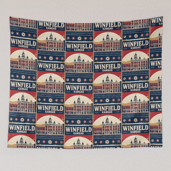 Item preview, Winfield Kansas 1950s USA Vintage Travel Tourism designed and sold by TravelersGems.