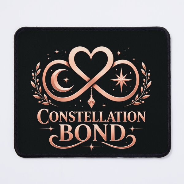 Item preview, Constellation Bond Celestial Heart Design, Romantic Cosmic Love Illustration, Soulmate Connection Art for Couples designed and sold by JagrDesigns.