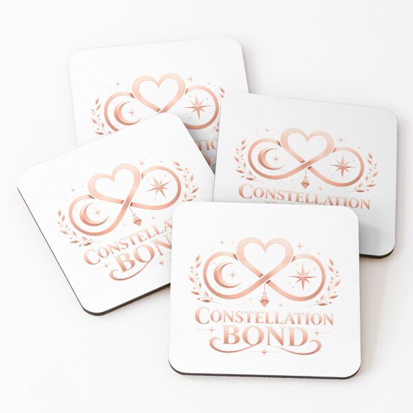 Item preview, Constellation Bond Celestial Heart Design, Romantic Cosmic Love Illustration, Soulmate Connection Art for Couples designed and sold by JagrDesigns.