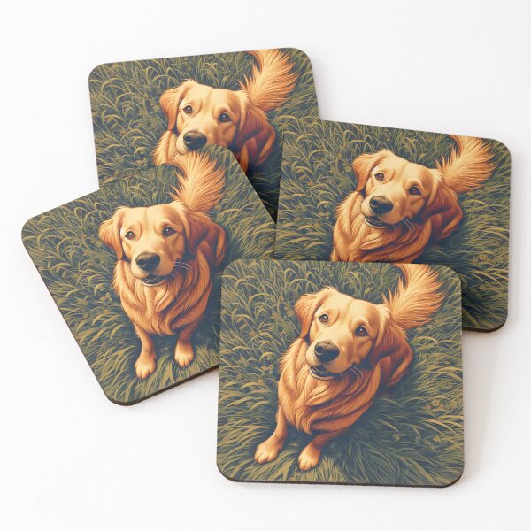 Item preview, Golden Retriever, Ai Generated Art designed and sold by ACC .
