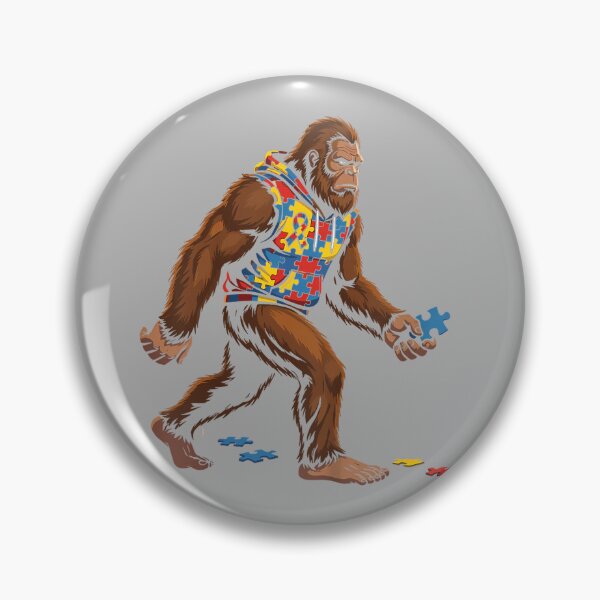 Item preview, Bigfoot Autism Awareness Autistic Sasquatch Puzzle designed and sold by GreggRoss.