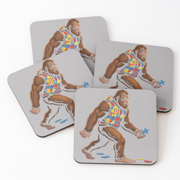 Item preview, Bigfoot Autism Awareness Autistic Sasquatch Puzzle designed and sold by GreggRoss.