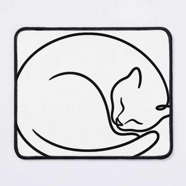Item preview, Cute Cat Line Art – Minimal Abstract Animal Design designed and sold by andry01.