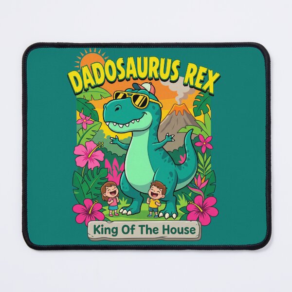Item preview, Dadosaurus Rex King Of The House Dinosaur Dad Colorful Funny Fathers Day Gift Shirt designed and sold by DESIGN BUREAU .