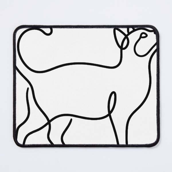 Item preview, Cute Cat Line Art – Minimal Abstract Animal Design designed and sold by andry01.