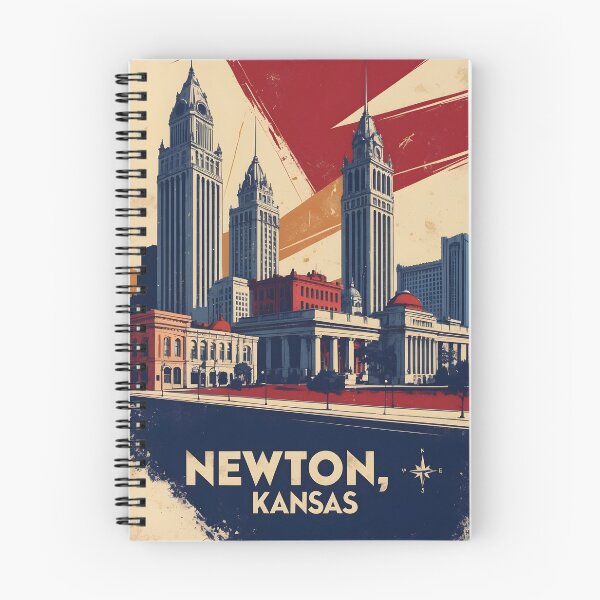 Item preview, Newton Kansas 1950s USA Vintage Travel Tourism designed and sold by TravelersGems.