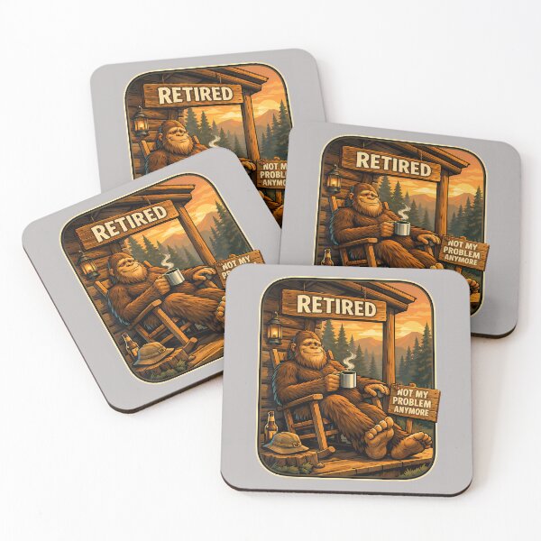 Item preview, Bigfoot Sasquatch Funny Retired Retirement Humor for Men designed and sold by mjohnson9.