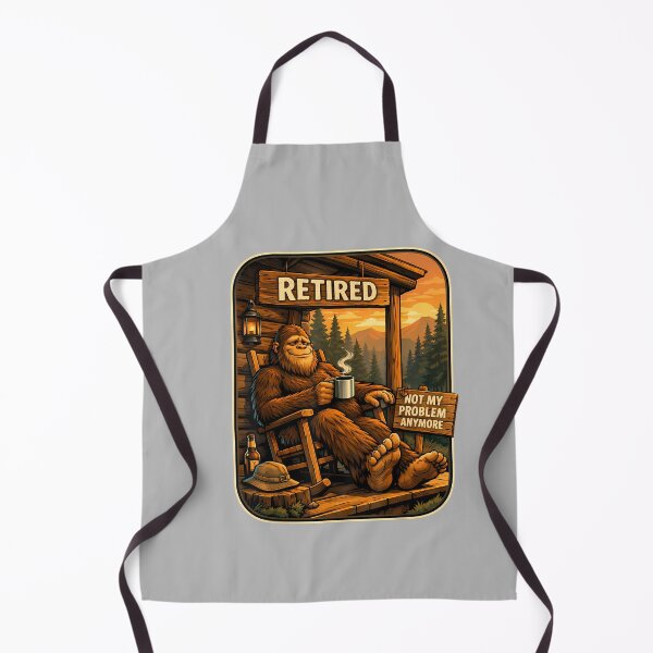 Item preview, Bigfoot Sasquatch Funny Retired Retirement Humor for Men designed and sold by mjohnson9.