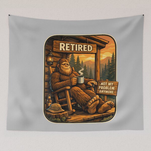 Item preview, Bigfoot Sasquatch Funny Retired Retirement Humor for Men designed and sold by mjohnson9.