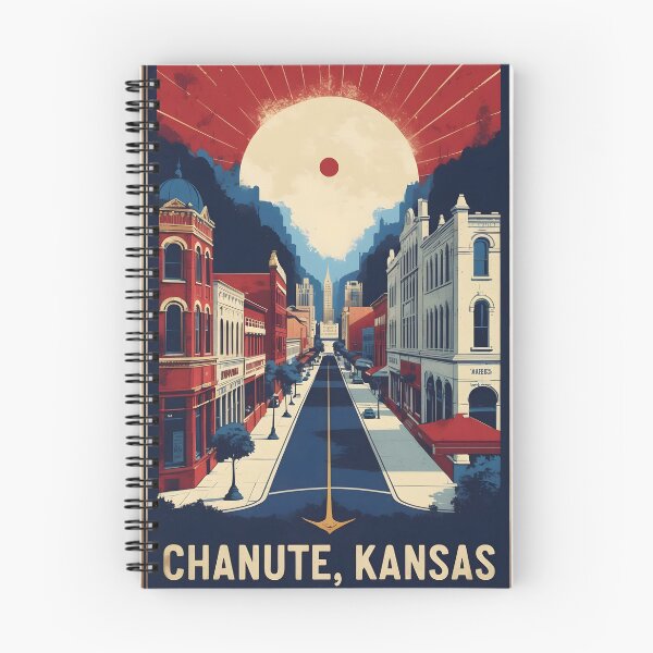 Item preview, Chanute Kansas 1950s USA Vintage Travel Tourism designed and sold by TravelersGems.