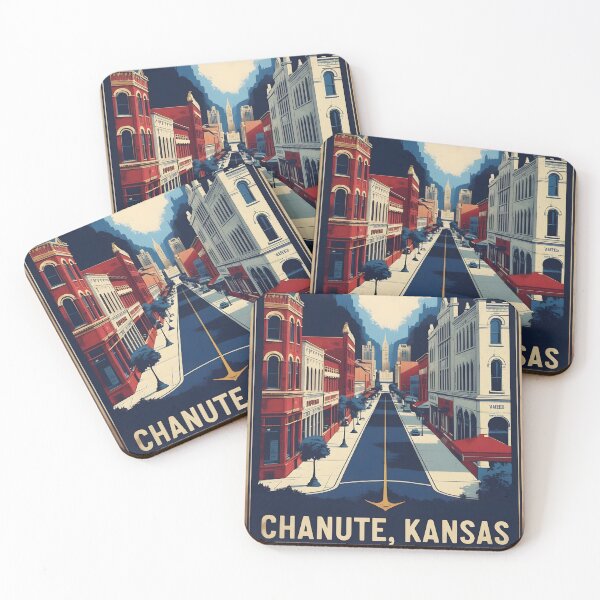 Item preview, Chanute Kansas 1950s USA Vintage Travel Tourism designed and sold by TravelersGems.
