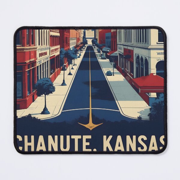 Item preview, Chanute Kansas 1950s USA Vintage Travel Tourism designed and sold by TravelersGems.