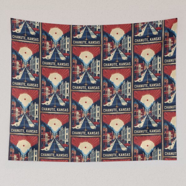 Item preview, Chanute Kansas 1950s USA Vintage Travel Tourism designed and sold by TravelersGems.