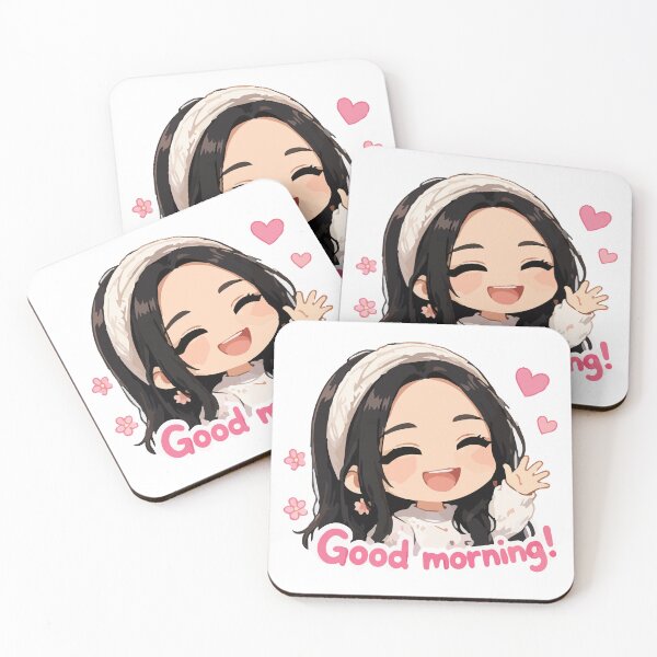 Item preview, Tiny Girl, Bright Morning – Cute Chibi Morning Illustration designed and sold by MarWachaN.