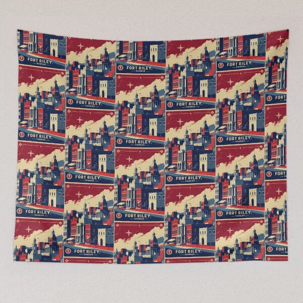 Item preview, Fort Riley Kansas 1950s USA Vintage Travel Tourism designed and sold by TravelersGems.