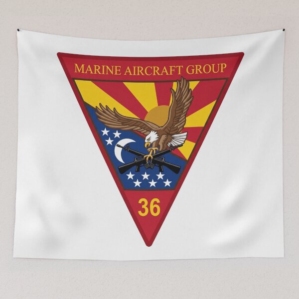 Item preview, Marine Aircraft Group 36 Triangular Aviation Insignia designed and sold by CharlieDesings.