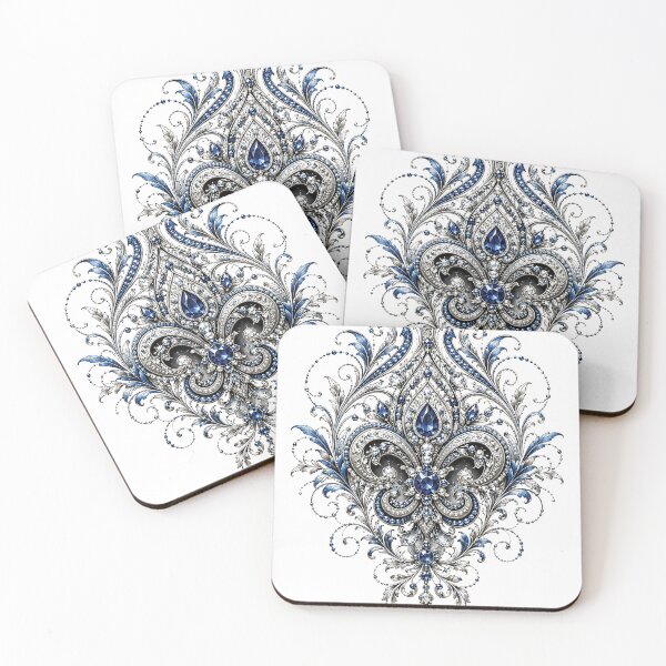 Item preview, Royal Baroque Damask Jewels Ornamental Designs designed and sold by Gold Turtle  Lina.