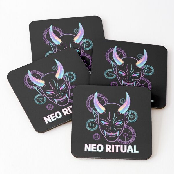 Item preview, Neo Ritual Oni Mask Holographic Cyberpunk Japanese Streetwear T-Shirt designed and sold by DarylWelsh2024.