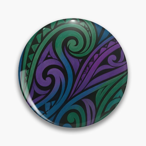 Item preview, New Zealand Māori Paua Pattern Koru Design 902 designed and sold by GrinGalore.