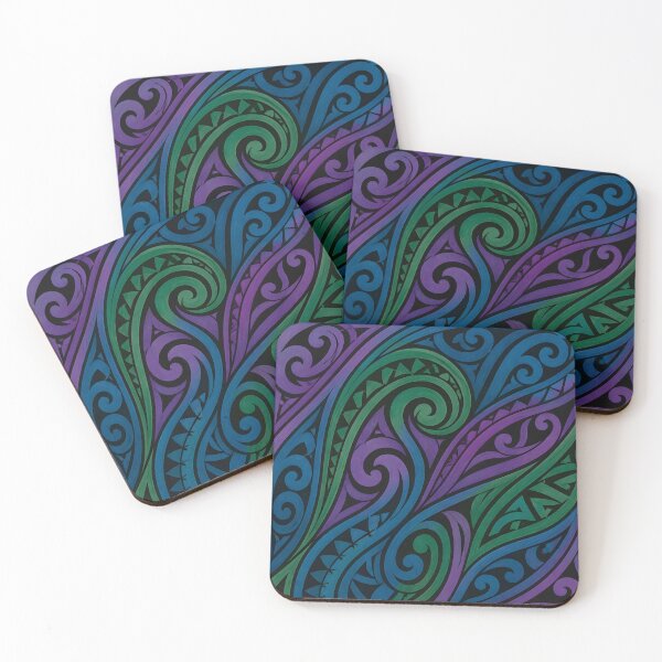 Item preview, New Zealand Māori Paua Pattern Koru Design 902 designed and sold by GrinGalore.