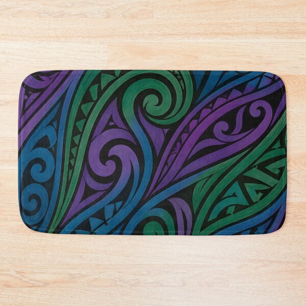 Item preview, New Zealand Māori Paua Pattern Koru Design 902 designed and sold by GrinGalore.