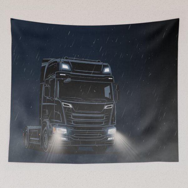 Item preview, Night Shift Driver Euro Truck Neon Lights Trucker Design designed and sold by PXEpic.