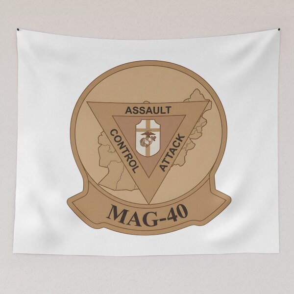 Item preview, Marine Aircraft Group 40 Desert Tactical Insignia designed and sold by CharlieDesings.