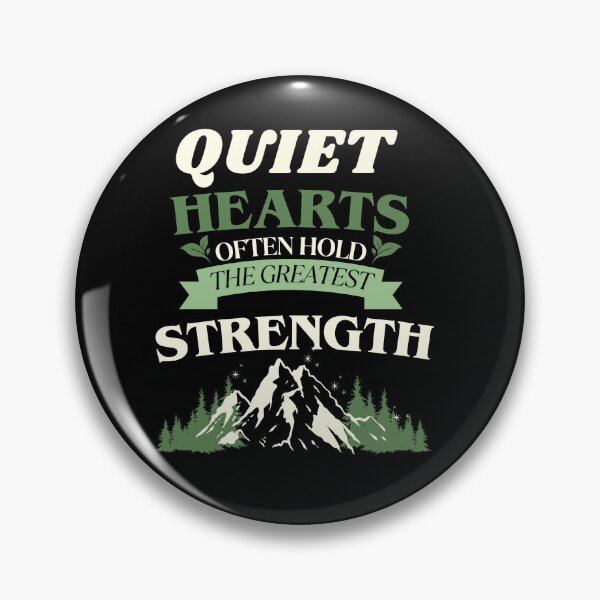 Item preview, Quiet Heart, Strong Strength | Minimal Motivational Typography Design designed and sold by Echo Thoughts.