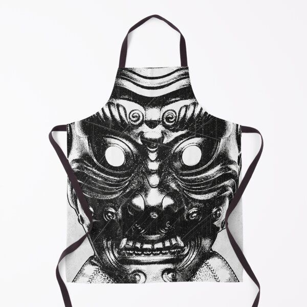 Item preview, Fierce Japanese Samurai Somen Mask Neck Guard designed and sold by Ghoul Enterprises.