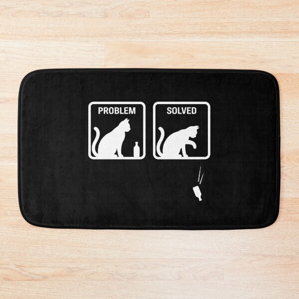 Item preview, Problem Solved Funny Sarcastic Cat designed and sold by Randomera.