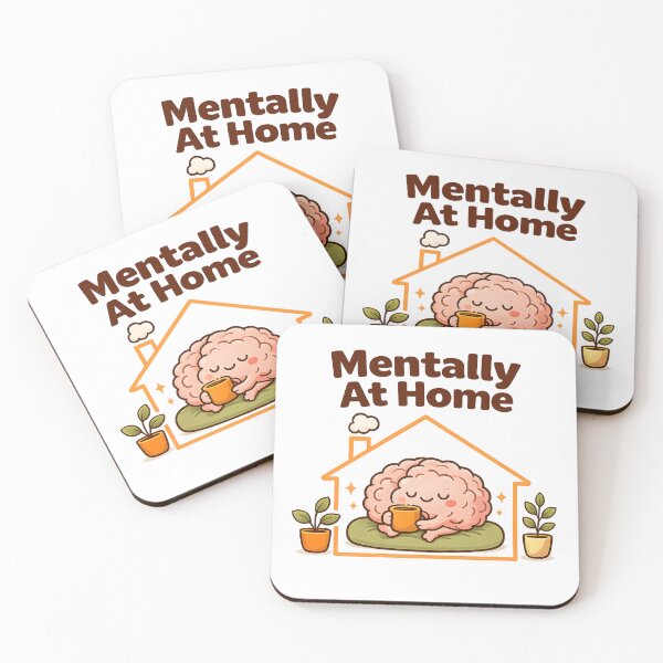 Item preview, Mentally At Home – Cozy Brain Relaxation Design designed and sold by blankTeeShirt.