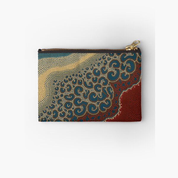 Item preview, Aboriginal Inspired Dot Art - Red Lands Harbor designed and sold by GrinGalore.