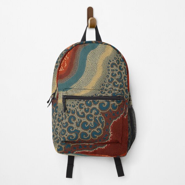 Item preview, Aboriginal Inspired Dot Art - Red Lands Harbor designed and sold by GrinGalore.