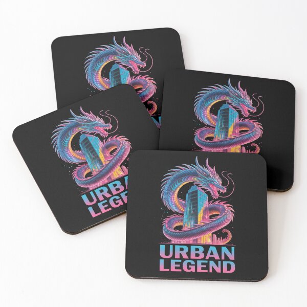 Item preview, Urban Legend Dragon City Neon Holographic Cyberpunk Japanese T-Shirt designed and sold by DarylWelsh2024.