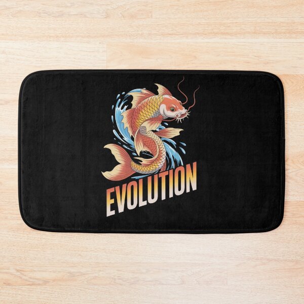 Item preview, Koi Fish Evolution Japanese Tattoo Style Leaping Wave T-Shirt designed and sold by DarylWelsh2024.