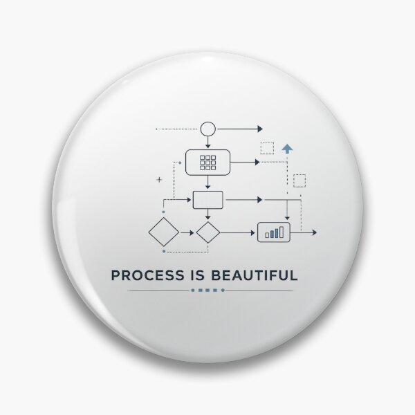 Item preview, Process Is Beautiful Minimal Workflow Systems Thinking Business T-Shirt designed and sold by warlistop.