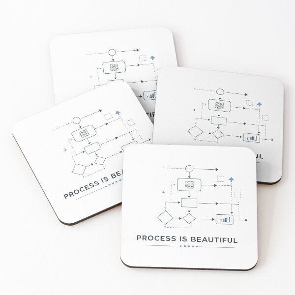 Item preview, Process Is Beautiful Minimal Workflow Systems Thinking Business T-Shirt designed and sold by warlistop.
