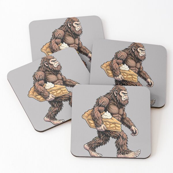Item preview, Bigfoot Carrying Apple Pie Funny Sasquatch Baking Dessert designed and sold by GreggRoss.