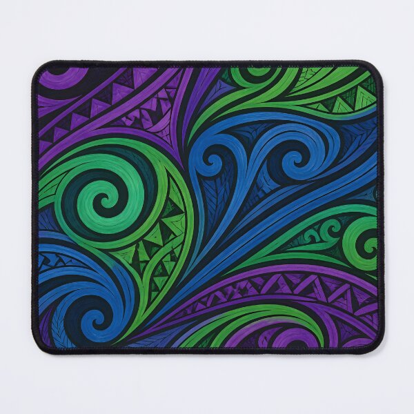 Item preview, New Zealand Māori Paua Pattern Koru Design 903 designed and sold by GrinGalore.