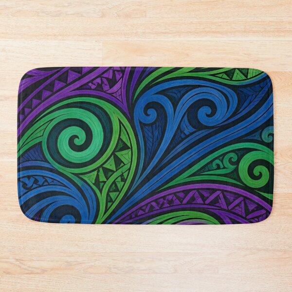 Item preview, New Zealand Māori Paua Pattern Koru Design 903 designed and sold by GrinGalore.